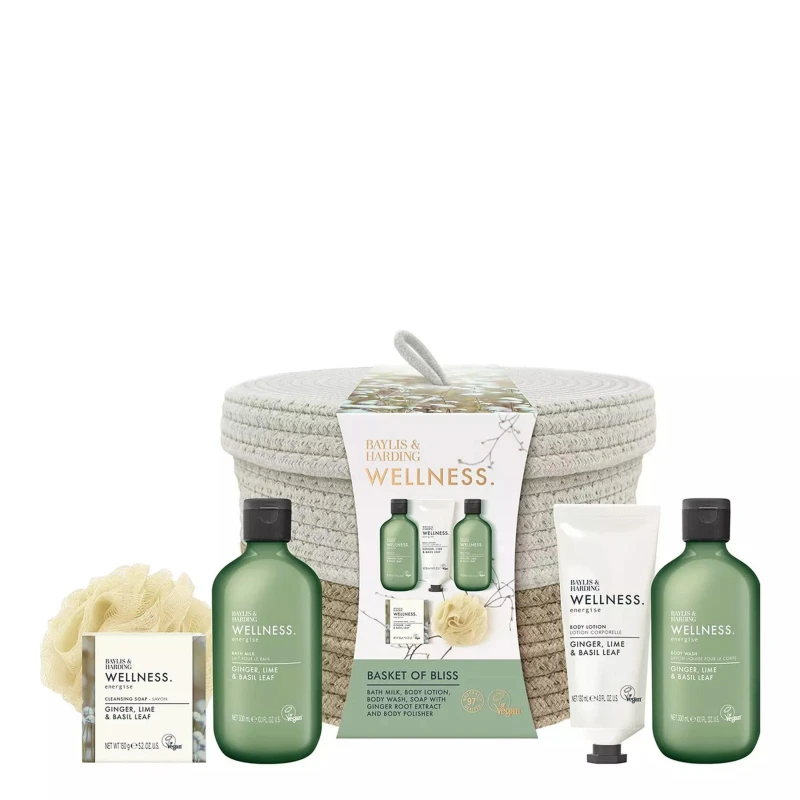 Image of Baylis and Harding Wellness Basket Of Bliss Gift Set Multi female 1