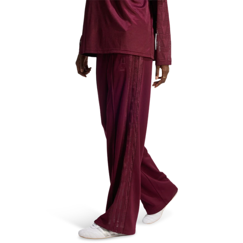 Image of Adidas Firebird Women Pants - Red - Size M - Cotton Jersey