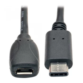 Image of Tripp Lite USB 2.0 Adapter Cable USB C to USB Micro B 6in