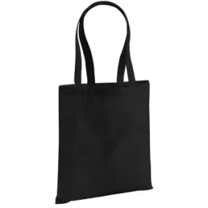 Image of Westford Mill EarthAware Organic Bag For Life (10 Litres) (One Size) (Black) - Black