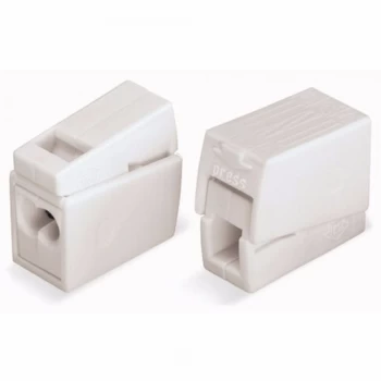 Image of WAGO 224-112 2 Way Push In Lighting Terminal Connector - Single