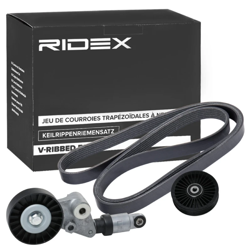 Image of RIDEX 542R0411 V-ribbed belt set V-Ribbed Belt Set (542)