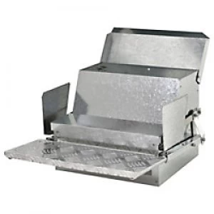 Image of PawHut Outdoor Chicken Feeder Silver 420 mm x 510 mm x 285 mm