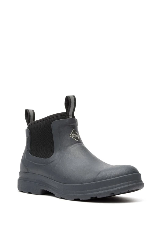 Image of Muck Boots Mens Rainscape Chelsea in Black Size: 6 Black Male 6