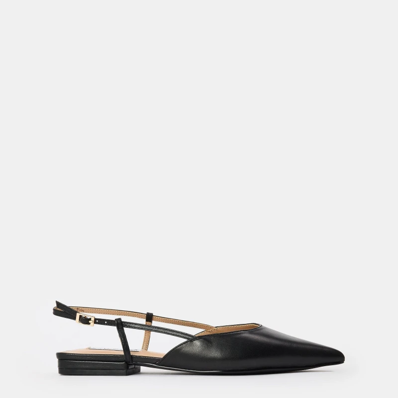 Image of Steve Madden Womens Spencer Flat Sandals Black Lthr female 3 (36)