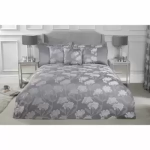 Image of Emma Barclay Blossom Duvet Set Double Bed Silver