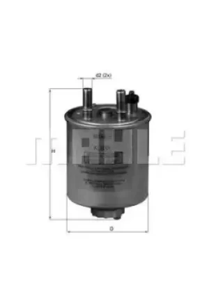 image of Fuel Filter KL638 70387264 by MAHLE Original