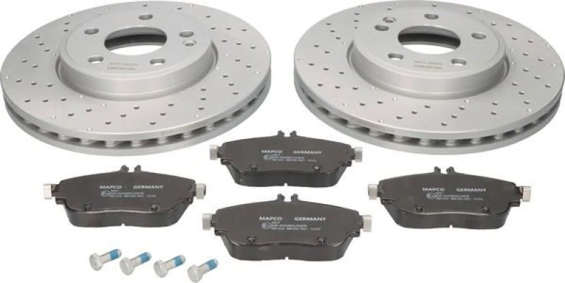 Image of Brake discs and pads set MAPCO 47847