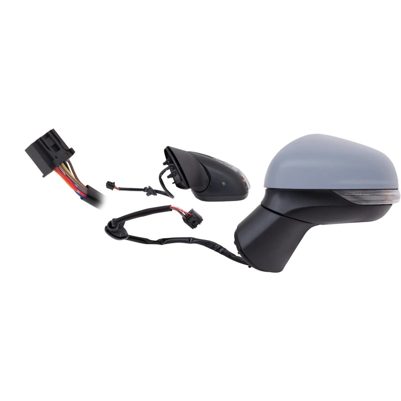 Image of DIEDERICHS 1432225 Wing mirror Left, Electronically foldable, primed Outside Mirror (50)
