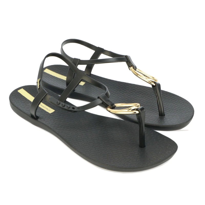 Image of Ipanema Charm Loop Sandals - Black 3