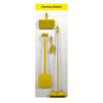 Image of Spectrum Industrial Shadowboard Cleaning Station A Yellow SB-BD01-YL