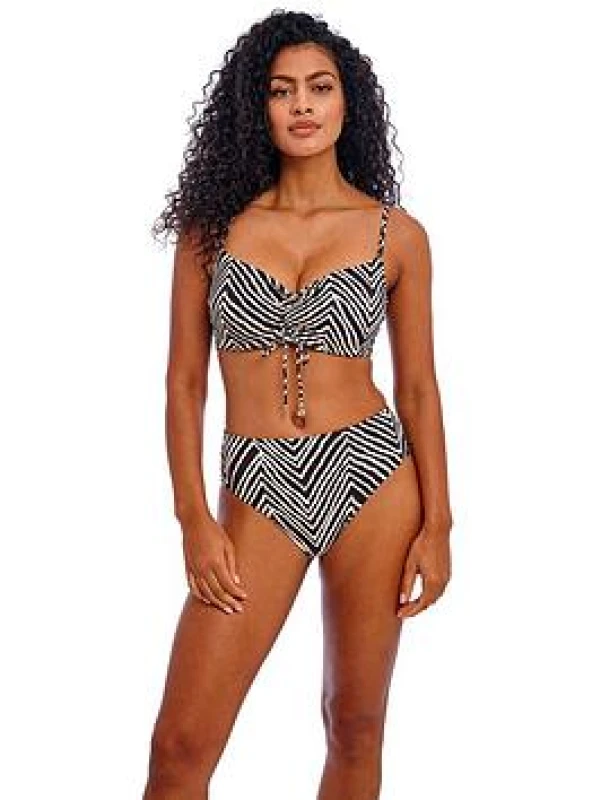 Image of Freya Womens Fiji Falls Bralette Bikini Top in Black Size: 30E Black Female 30E