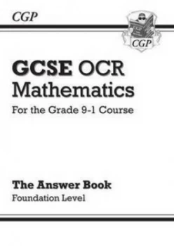 Image of New Gcse Maths Ocr Answers for Workbook Foundation - for the Grade 9-1 Course Hardback