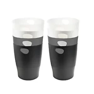 Image of Exacompta Ecobin Office, Black/Shades of Grey, Pack of 8