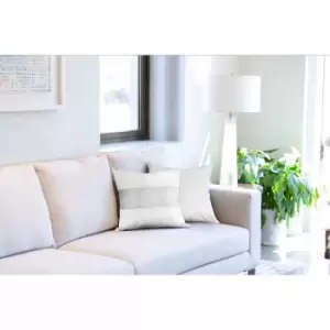 Image of Emma Barclay Eclat - Diamante Panel Velvet Cushion (pair) Cover In White