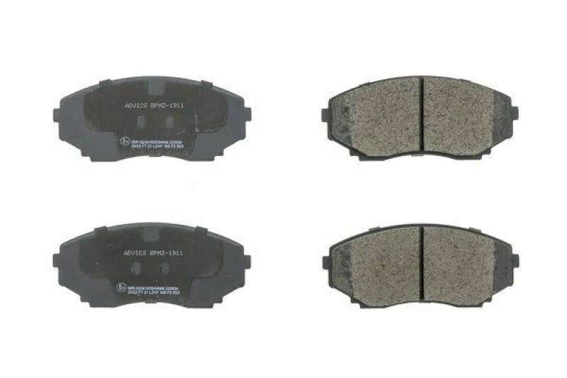 Image of AISIN BPMZ-1911 Brake pad set Premium ADVICS by AISIN incl. wear warning contact Brake Pad Set,disc brake (402)