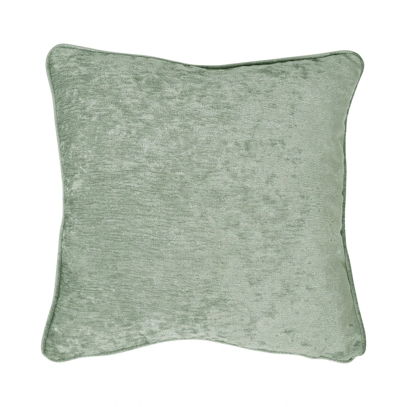 Image of Curtina 'Textured Chenille' Textured Filled Cushion Green