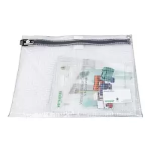 Image of Versapak Button Medium Clear Personal Effects Security Wallet WxD 460 x 370mm