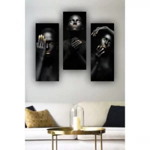 Image of MDF0090 Multicolor Decorative MDF Painting (3 Pieces)