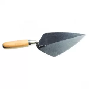 image of CK Tools T527010 Brick Trowel Broad Heel Carbon Steel Wood Grip 250mm