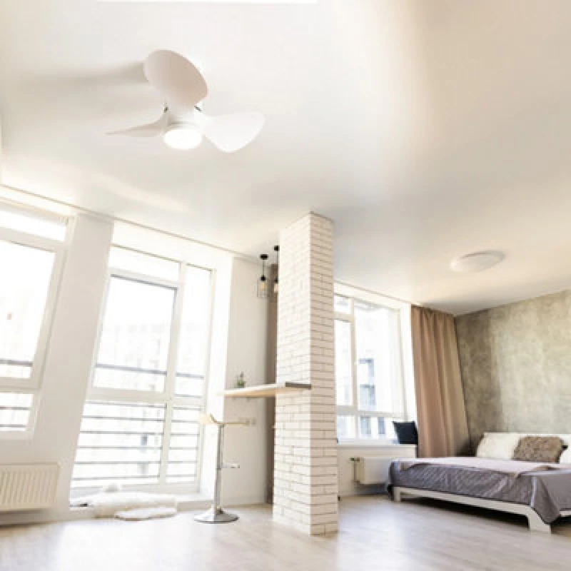 Image of ValueLights 24" Integrated LED Ceiling Fan with Remote Control, 3 Blades, Timer and 6 Speed Functions - White White