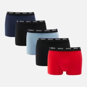 Image of HUGO Bodywear Five-Pack Cotton-Jersey Trunks - L