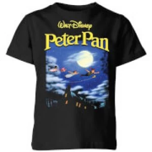 Image of Disney Peter Pan Cover Kids T-Shirt - Black - 11-12 Years