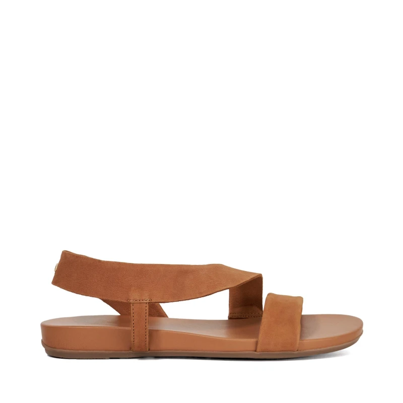 Image of Dune London Womens Lucina Flat Sandals Tan female 4 (37)