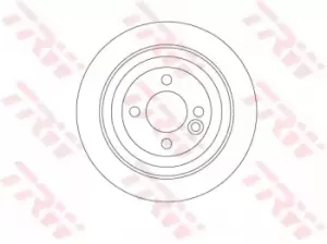 Image of TRW Brake disc DF6523 Brake rotor,Brake discs MINI,Schragheck (R56),Clubman (R55),Cabrio (R57),Roadster (R59),Coupe (R58)