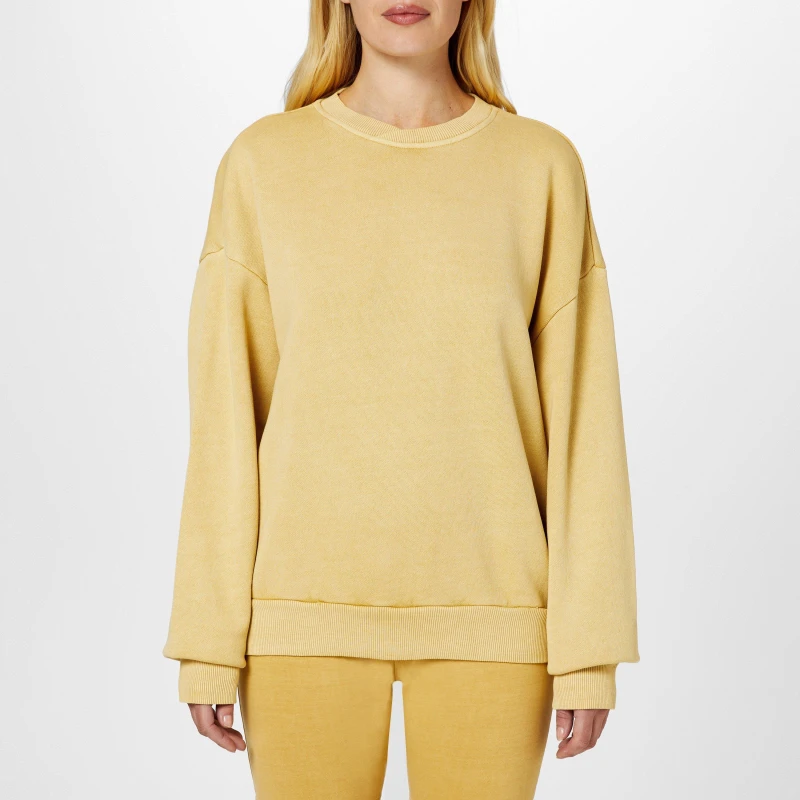 Image of Reebok Classics Sweatshirt Womens - Yellow Yellow M