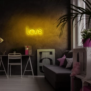 Image of Love - Yellow Yellow Wall Lamp