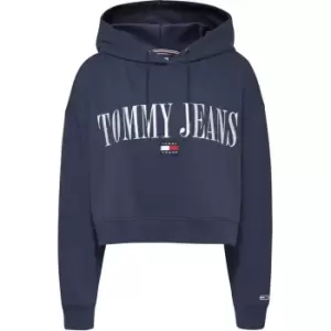 image of Tommy Jeans Archive Cropped Hoodie - Blue