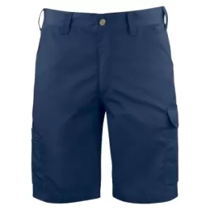 image of Projob Mens Plain Cargo Shorts (31R) (Navy)