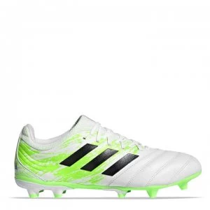 Image of adidas Copa 20.3 Football Boots Firm Ground - White/Blk/Green