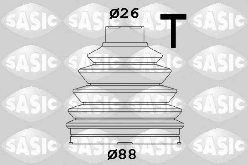 Image of CV boot kit, drive shaft SASIC 1906074