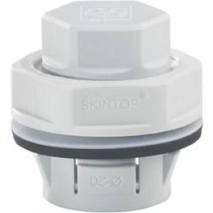 Image of Filler plug M25 Polyamide Light grey RAL 7035 LappKabel SKINTOP CLICK BLK M25 LGY
