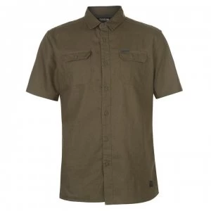 Image of Firetrap Linen Shirt - Khaki