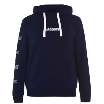 image of Lacoste Arm Croc OTH Hoodie - Blue