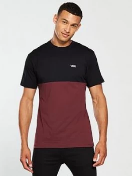 Image of Vans Colourblock T Shirt Port RoyaleBlack Size L Men
