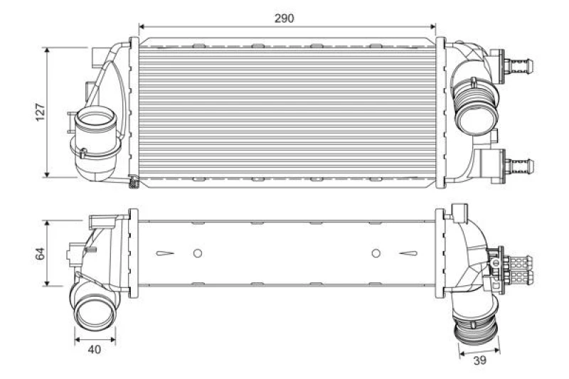 Image of Intercooler VALEO 818695