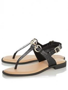 image of Dune London Limba Flip Flop - Black Croc