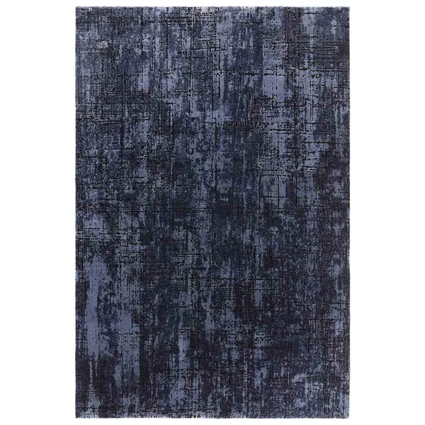 Image of Asiatic Kuza 160X230Cm Abstract Navy Rug KUZA1602300008