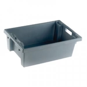 Slingsby VFM Grey Solid Slide StackNesting Container 32 Litre 382963