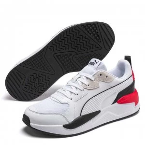 image of Puma X Ray Game Trainers Mens - White/Blk/Red