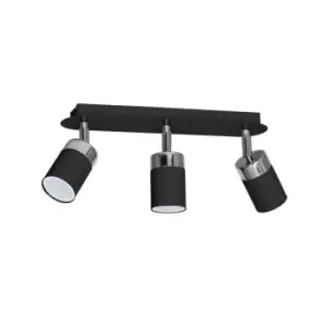 Image of Milagro Ceiling Lamp Joker Black 3 x GU10