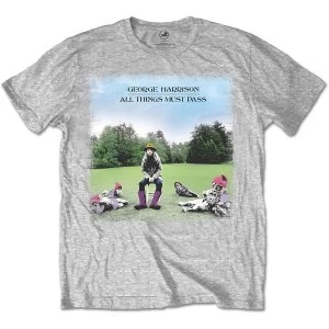 Image of George Harrison - All things must pass Unisex Large T-Shirt - Grey
