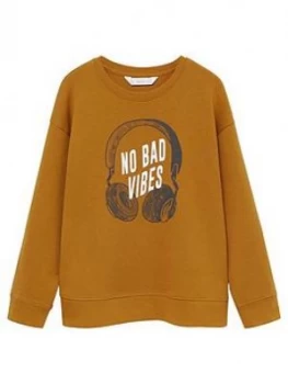 Image of Mango Boys Headphones Sweat - Brown, Size 9 Years