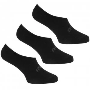 Image of Firetrap 3 Pack Invisible Socks Ladies - Black