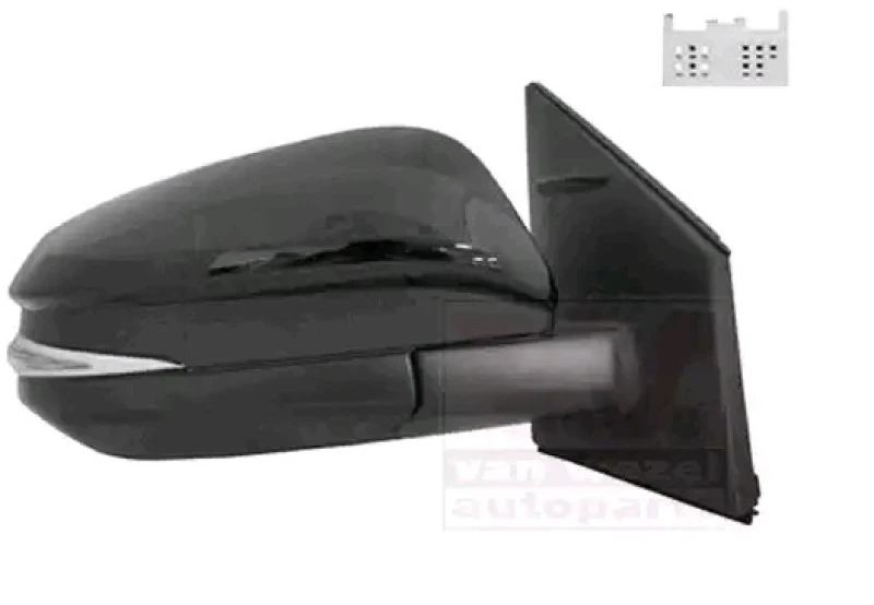 Image of VAN WEZEL 5473808 Wing mirror * HAGUS * Right, Heatable, Over-paintable Outside Mirror (50)