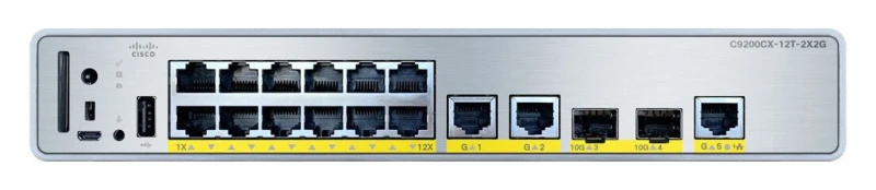 Image of Cisco C9200CX-12T-2X2G-E network switch Managed Gigabit Ethernet (10/1